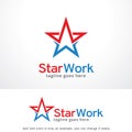 Star Work Logo Template Design Vector, Emblem, Design Concept, Creative Symbol, Icon