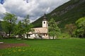 Stara Fuzina in the Alps of Slovenia Royalty Free Stock Photo