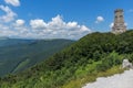 Stara Planina Balkan Mountain and Monument to Liberty Shipka, Bulgaria Royalty Free Stock Photo