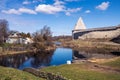 Staraya Ladoga, Russia Ancient historical old Ladoga fortress in the village of Staraya Ladoga - Leningrad region Royalty Free Stock Photo