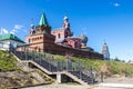 Staraya Ladoga, Russia,At the entrance to the Staraya Ladoga St. Nicholas Monastery on a sunny spring morning Royalty Free Stock Photo