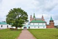 Staraya Ladoga St. Nicholas monastery on the banks of the Volkhov river