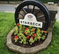 Starbeck local area sign, Harrogate, North Yorkshire UK