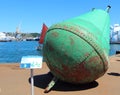 Starboard buoy on the dock Royalty Free Stock Photo