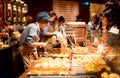 A Starbucks barista making coffee for their customer at the Starbucks Reserve Roastery in Shanghai