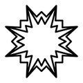 Starburst icon symbol design element