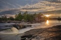 Starburst sunrise at Burleigh Falls