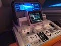 Starcruiser Halcyon bridge navigation console Royalty Free Stock Photo