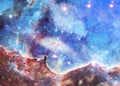 Grand star forming region Somewhere in space Royalty Free Stock Photo