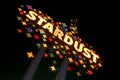 The Stardust Hotel sign lights up during its final year of business in 2006 Royalty Free Stock Photo