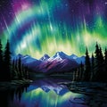 Stardust Mirage: Spellbinding Colors of the Northern Lights