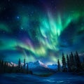 Stardust Mirage: Spellbinding Colors of the Northern Lights