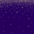 Stardust and star rain vector seamless vector. Falling stars vector illustration