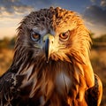 Stare of a tawny eagle