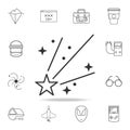 starfall icon. Detailed set of web icons and signs. Premium graphic design. One of the collection icons for websites, web design,