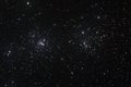 Star field with The Double Cluster