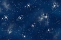 Starfield in starry night sky Royalty Free Stock Photo