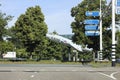 starfighter jet in front of higher school in Zwolle