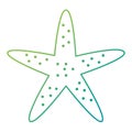 starfish animal beach icon