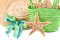 Starfish with Beach accesories Royalty Free Stock Photo