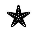 Starfish icon illustrated in vector on white background