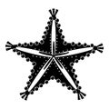 Starfish icon, simple style Royalty Free Stock Photo