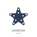 Starfish icon. Trendy flat vector Starfish icon on white background from animals collection Royalty Free Stock Photo
