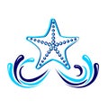 Starfish icon vector