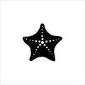 starfish icon, vector, illustration Royalty Free Stock Photo