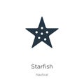 Starfish icon vector. Trendy flat starfish icon from nautical collection isolated on white background. Vector illustration can be Royalty Free Stock Photo