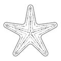 Starfish / sea stars line art icon for apps and websites