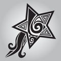 starfish tattoo. Vector illustration decorative design Royalty Free Stock Photo