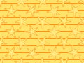 Starfishes seamless pattern, summer background. Starfish and stripes. Vector