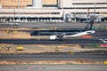 StarFlyer airplane at Haneda Airport HND, Tokyo, Japan. StarFlyer is a Japanese airline Royalty Free Stock Photo