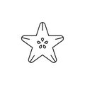 starfruit, Fruit, Fresh, Healthy Thin Line Icon Vector Illustration Logo Template. Suitable For Many Purposes.