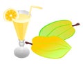 Starfruit juice Royalty Free Stock Photo