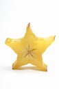Starfruit slice Royalty Free Stock Photo