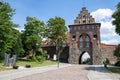 Stargard, Zachodniopomorskie / Poland-July, 14, 2020: Pyrzycka Gate in a small city. Defensive walls and a tower Royalty Free Stock Photo