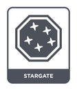 stargate icon in trendy design style. stargate icon isolated on white background. stargate vector icon simple and modern flat