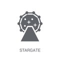 Stargate icon. Trendy Stargate logo concept on white background