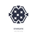 stargate icon on white background. Simple element illustration from Astronomy concept