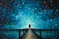 Stargazing on the Pier: A Journey to Inner Peace and Endless Pos
