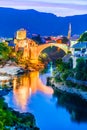 Stari Most bridge - Mostar, Bosnia and Herzegovina Royalty Free Stock Photo