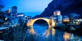 Stari Most - Iconic bridge in Bosnia Royalty Free Stock Photo