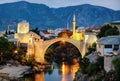 Stari Most, Mostar, Bosnia and Herzegovina Royalty Free Stock Photo