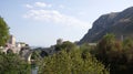 Stari most of Mostar on Neretva river in Bosnia and Herzegovina Royalty Free Stock Photo