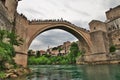 Stari Most - the old bridge in Mostar, Bosnia and Herzegovina Royalty Free Stock Photo