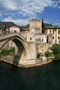 Stari Most - the old bridge in Mostar, Bosnia and Herzegovina Royalty Free Stock Photo