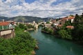 Stari Most - the old bridge in Mostar, Bosnia and Herzegovina Royalty Free Stock Photo