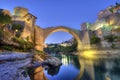 Stari Most, old bridge, Mostar, Bosnia and Herzegovina Royalty Free Stock Photo